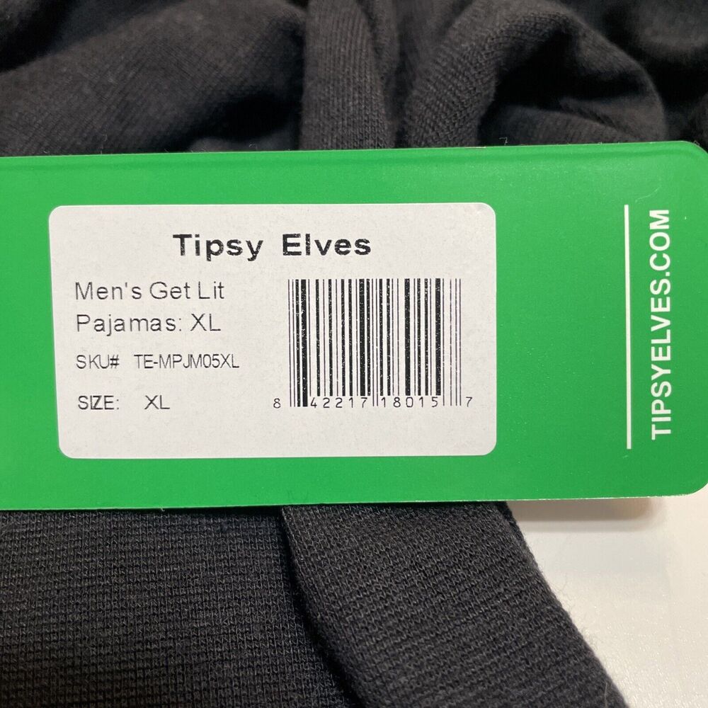 Tipsy Elves Extra Large PJs GET LIT Christmas Pajamas Set Mens XL Unisex XXL NWT - Picture 6 of 13